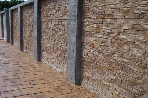 Muros de concreto estampado