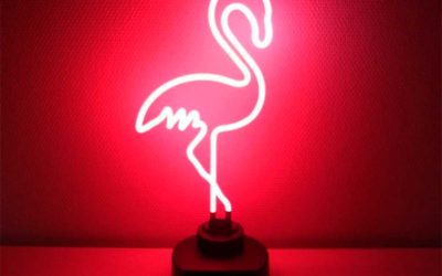 Luminária de Flamingo