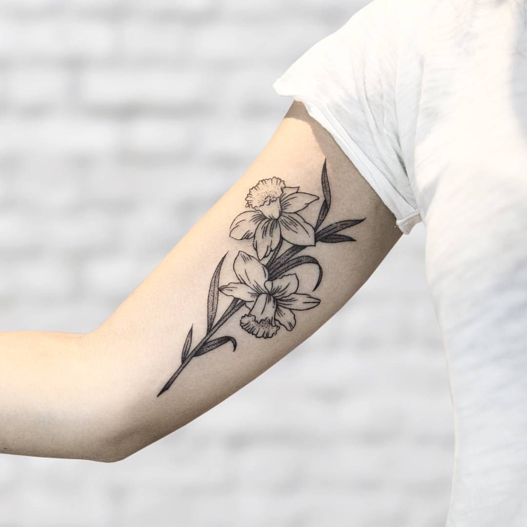 Tatuagem de Narciso Flor
