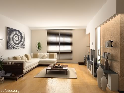 sala decorada minimalista
